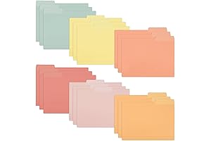 EOOUT Vintage Office Decorating Poly File Folders