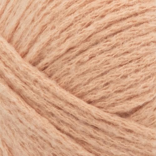 Image of Lion Brand Yarn, Feels Like Butta Soft Crochet Yarn, Peach, Orange, 1 Pack