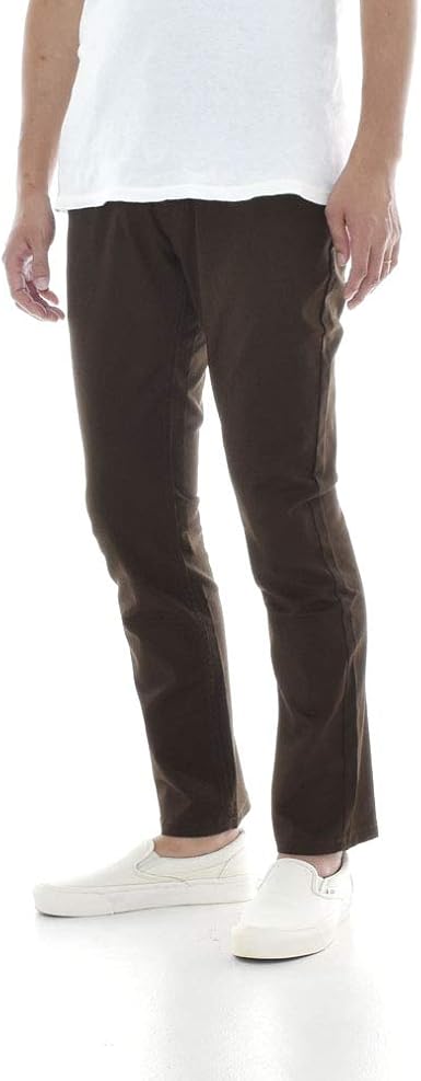 Brixton Men's Reserve Stretch Chino Pant, Black, 28 : Amazon