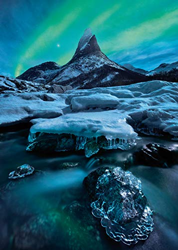 Ravensburger Puzzle 1000 Pezzi, Aurora Boreale - Norvegia, Collezione Paesaggi & Foto, Puzzle Aurora Boreale, Puzzle per Adulti, Puzzle Ravensburger - Stampa di Alta Qualità