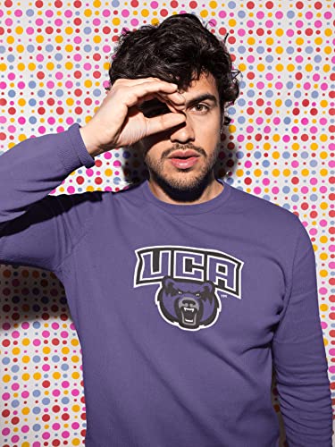 CreateMyTee | Purple Central Arkansas UCA Bear Head Crewneck Sweatshirt (Purple, Large)3