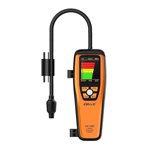 Elitech HVAC Refrigerant Leak Detector Heated Diode Sensor Halogen Freon Sniffer, Air Conditioning Detection, R22 R410A R134A R1234YF CFCs HCFCs HFCs, ILD-100H