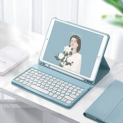 Étui clavier Bluetooth Galaxy Tab S6 Lite rose avec porte-crayon amovible - 7