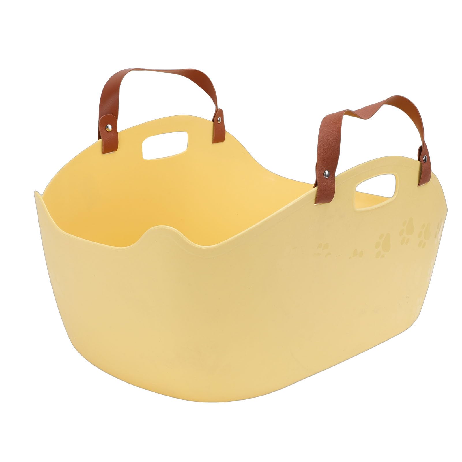Zerodis Standardowe Kuwety dla Dużych Kotów 20x13x8 Cali Przestronna Kontrola Zapachu Konstrukcja Zapobiegająca Rozpryskom Artykuły Codziennego Użytku dla Kotów (YELLOW)