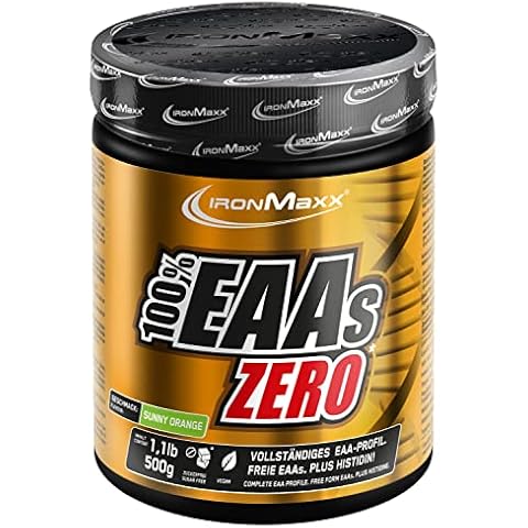 IronMaxx 100 Prozent EAAs Zero - Sunny Orange 500g Dose Cover
