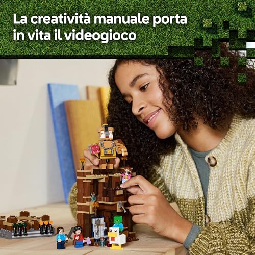 Minecraft Magione della Foresta: Ring di Combattimento - Giocattolo Interattivo con i Personaggi di Steve, Baby Zombie, Garret e Henry - Set da Gamer per Bambini e Bambine 10+ Fan del Film 21272 - Lego - Immagine 4