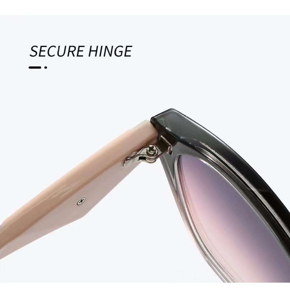 Sonnenbrille zum Angeln, Unisex, quadratisch, modische Sonnenbrille für Damen, UV400, Farbverlauf