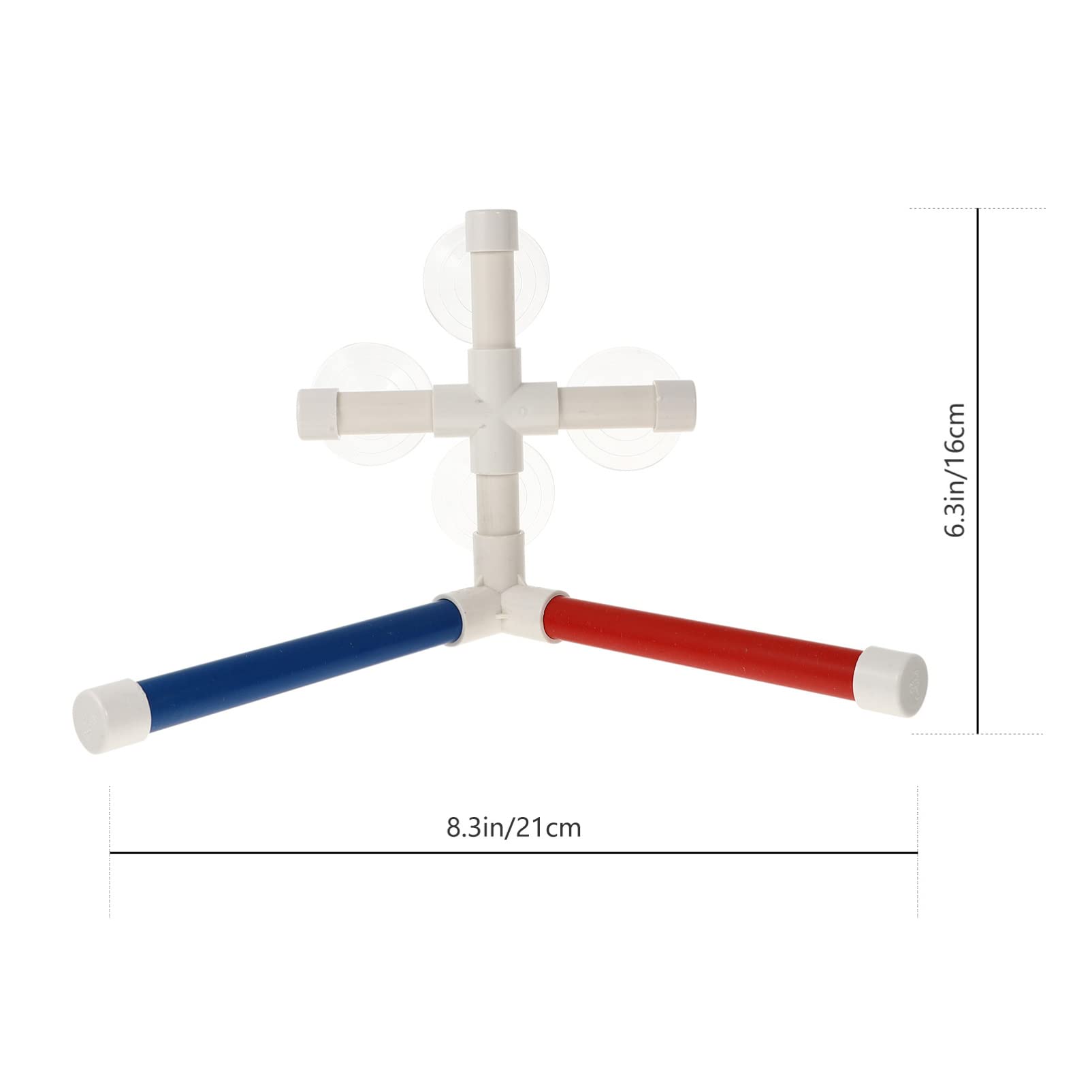 HOUDERCO Parrot Bath Stand with Detachable Design Compact Shower Rack for Pet Birds Sturdy Material for Window Placement Fun Shower for Parrots and Budgies