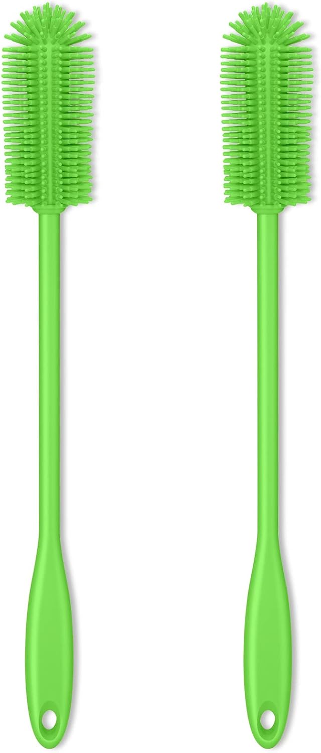 Purtribe Silicone Bottle Brush, Water Bottle Cleaner Brush