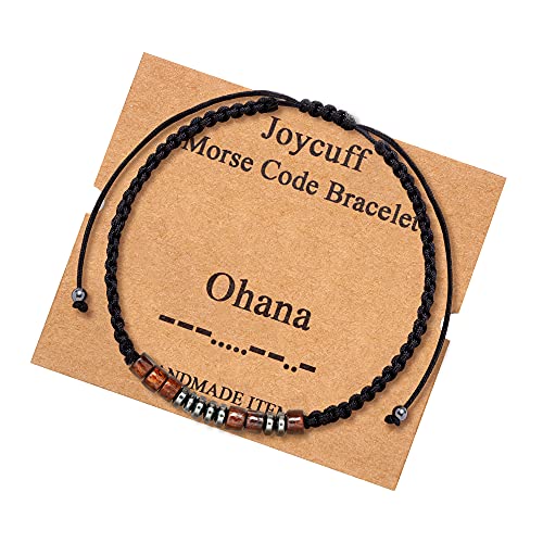 Image of JoycuFF Inspirational ๐๐จ๐ซ๐ฌ๐ ๐๐จ๐๐ ๐๐ซ๐๐๐๐ฅ๐๐ญ ๐๐จ๐ซ ๐๐จ๐ฆ๐๐ง Secret Message Wood Beads with Cord Jewelry Birthday Mother's Day ๐๐ข๐๐ญ ๐๐จ๐ซ ๐๐๐ซ Mother Grandmother