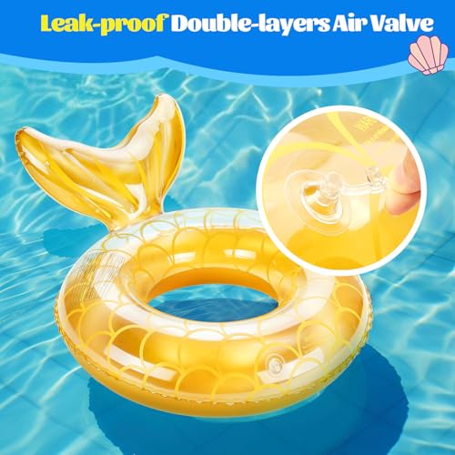 MoKo Inflatable Swimming Ring, Cute Pool Float Tube Decorations Swim Tubes Outdoor Pool Beach Water Floats Party Supplies Floaties