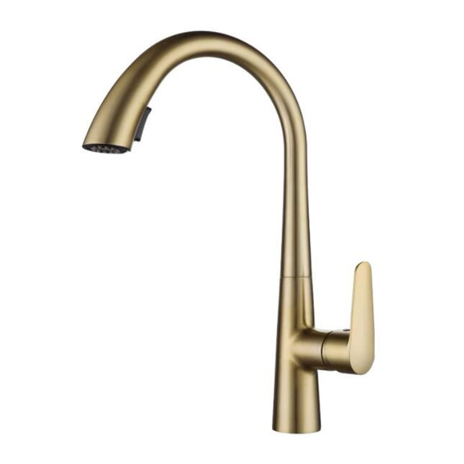 Pull-Down Kitchen Faucet with Multi-Function Sprayer and Swivel Design for Modern Sinks
