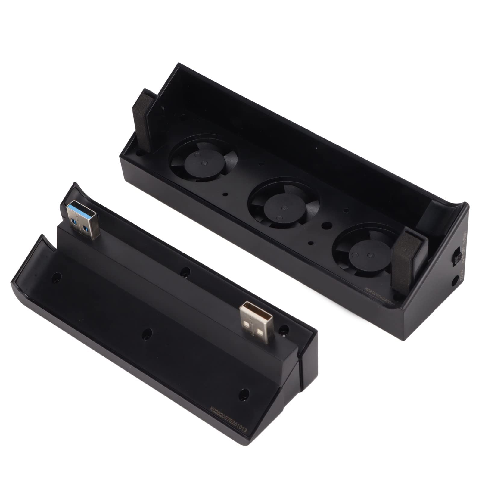 Game Console Cooling Fan, USB Cooler DC 5V Intelligent 2 Modes Quick Installation with HUB for PS4 Slim