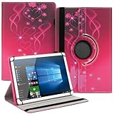 Tablet Hülle kompatibel für Samsung Galaxy Note 10.1 2014 Edition Tasche Schutzhülle Hülle Universal Cover aus Kunst-Leder 360° Drehbar