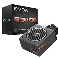 EVGA 650 BQ, 80+ BRONZE 650W, Halbmodular, 5 Jahre Garantie, Beinhaltet FREE Power On Self Tester, Netzteil 110-BQ-0650-V2