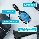 FHI Heat UNbrush szczotka do rozczesywania do bezbolesnego szczotkowania wszystkich rodzajów włosów mokrych lub suchych — trwałe włosie DuoFlex antystatyczne, lekki uchwyt, wentylowana szczotka do
