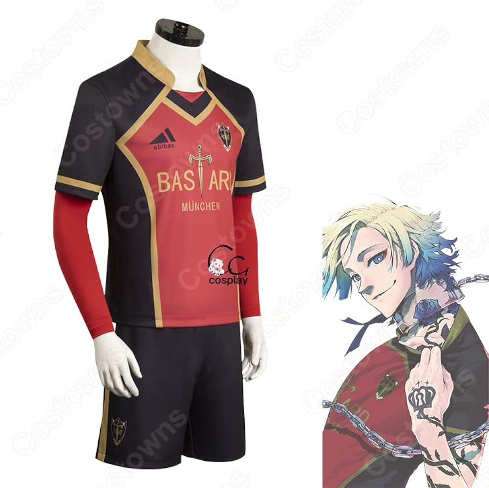 ブルーロック カイザー ウィッグ コスプレ 衣装 靴 フルセット HOLOUN ブルーロック カイザー ウィッグ コスプレ 衣装 靴 フルセット