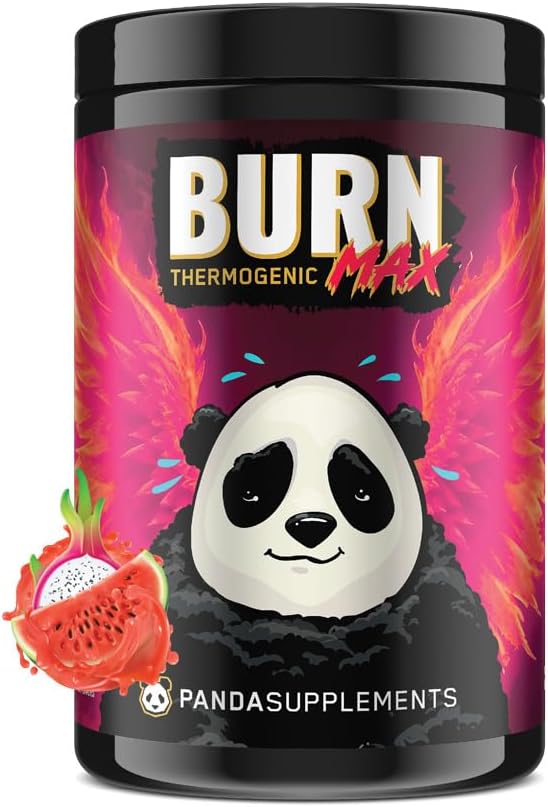 Underground Bio Labs: Panda Burn MAX Enhance Your Strength, Energy, Focus with Dual Source Caffiene (350mg), Alpha GPC, and MitoBurn® (Pink Lemonade)(25 Servings)