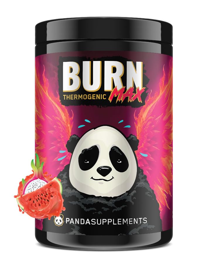 Image of Underground Bio Labs: Panda Burn MAX Enhance Your Strength, Energy, Focus with Dual Source Caffeine (350mg), Alpha GPC, and MitoBurn(Dragonfruit Watermelon)(25 Servings)