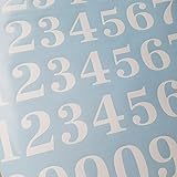 Classic Style Die Cut Vinyl Numbers (2 inch, Matte White)