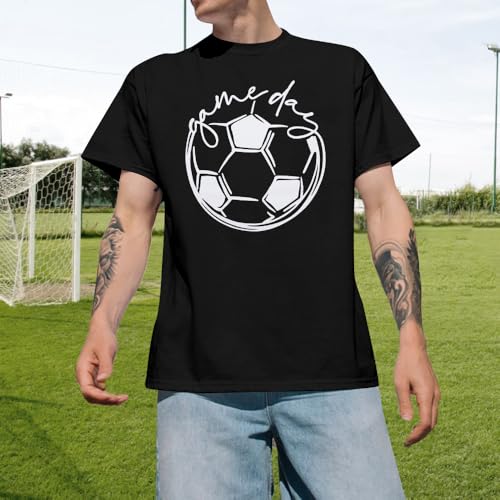 Game Day Shirt for Men: Funny Soccer Season Shirts Soccer Dad Tee Match Day Vibes Short Sleeve Tops4