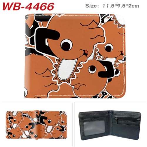Anime Chainsaw Man Wallet Artificial Leather Bifold Multi ID Card Credit Card Holder 63