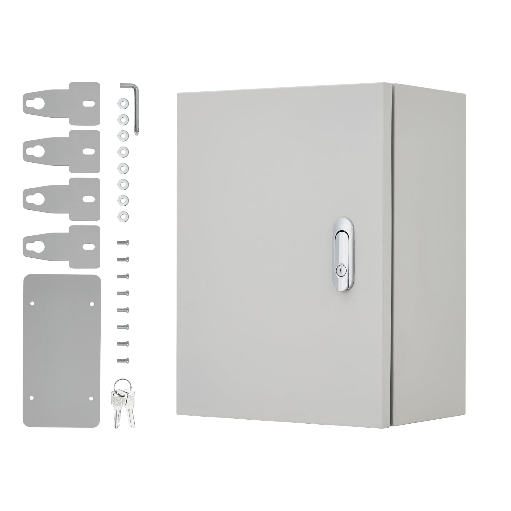 Garvee Wetterfeste Anschlussdose Verteilerkasten aus robustem Kunststoff für Außenbereich, Schutzgehäuse für Elektroinstallationen mit Montageset, Staubdicht & Regensicher