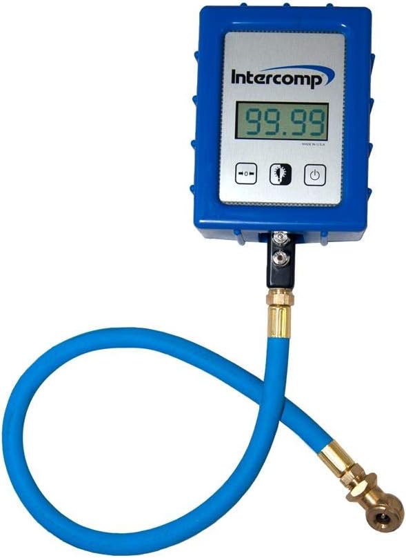 Tire Pressure Gauge, 0-99 psi, Digital, 1/10 lb Increments, Case Included, Each (360045)