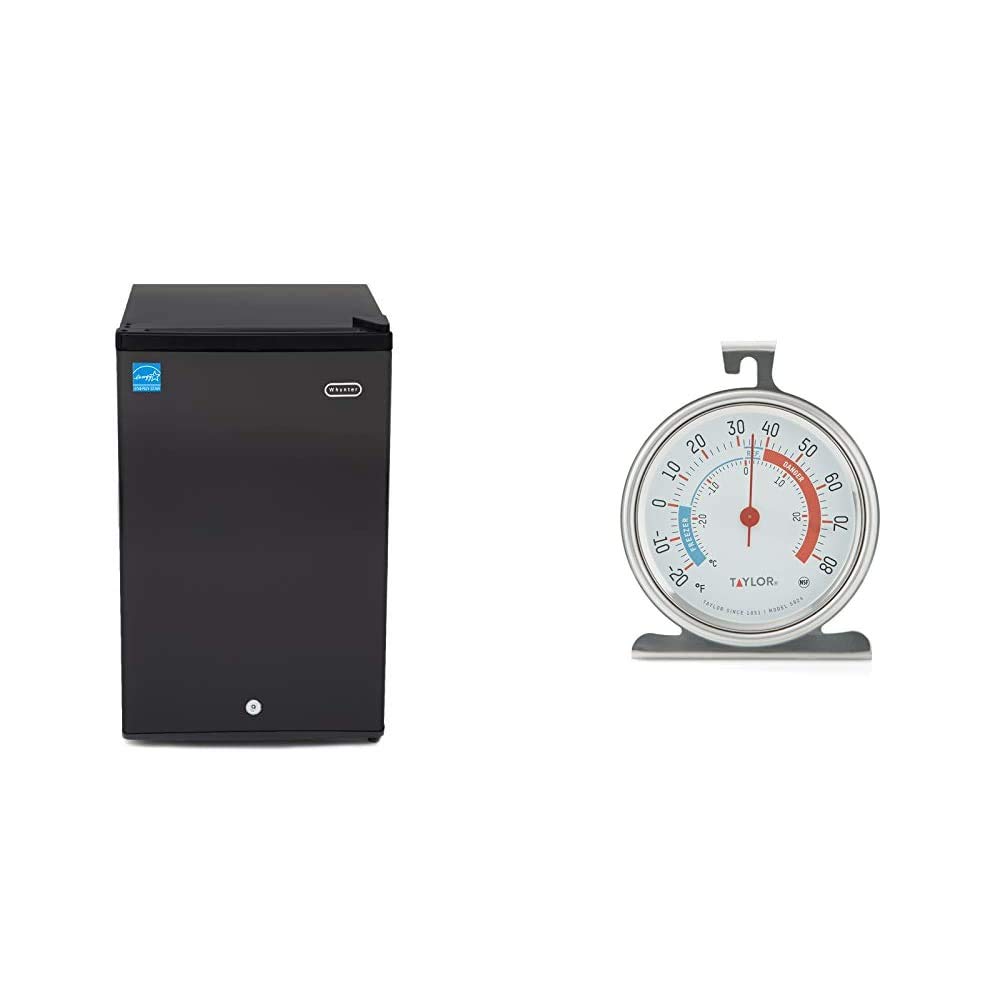 Whynter Black CUF-301BK 3.0 cu. ft. Energy Star Upright Freezer with Lock & Taylor Precision Product