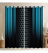 Cortinas Opacas Con Ojales Para Control De Juegos De Arcade Para Dormitorio De Nino Y Nina