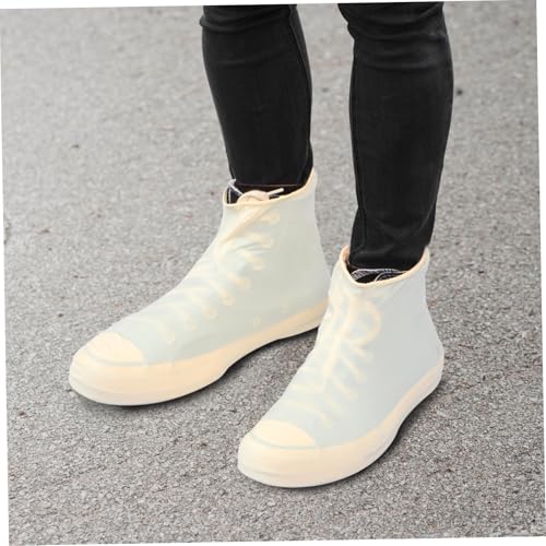 3 pares de fundas impermeables para botas de lluvia de látex para uso al aire libre, protector de calzado, apto para mujeres, esencial para clima húmedo miniatura 3