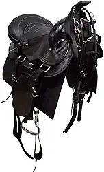 Sela Americana Tradicional para montaria completa para cavalgada passeio montada 16 polegadas