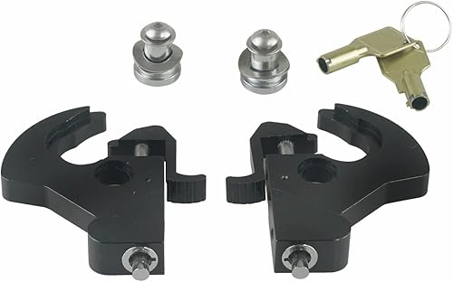Miniatura 9 de Portaequipajes Sissy Bar Latch Clips Soporte de montaje de placa lateral Ojal Hardware de liberación rápida para Harley Touring Electra Road Street