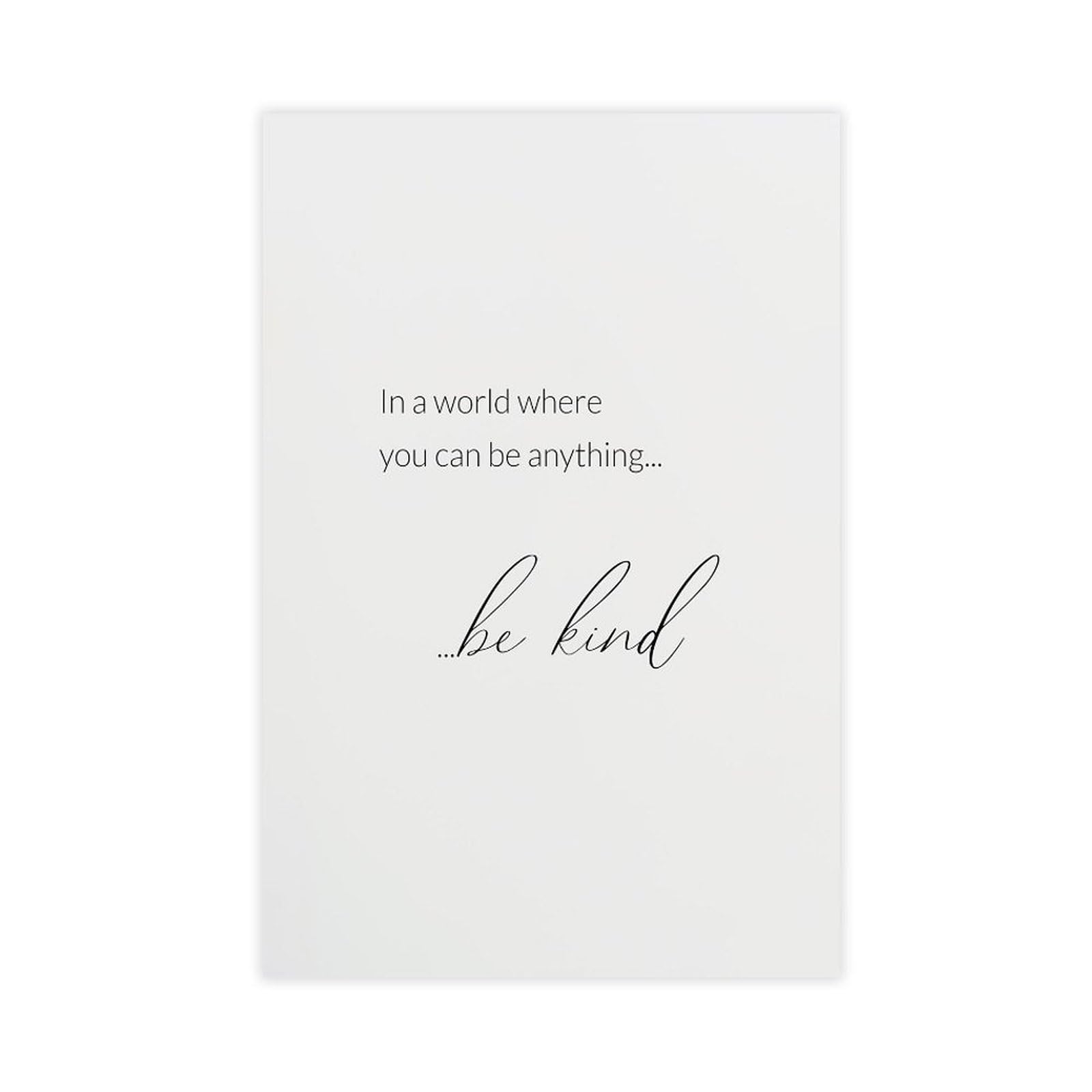 ELKPDOE In A World Where You Can Be Anything Be Kind Poster Quotes