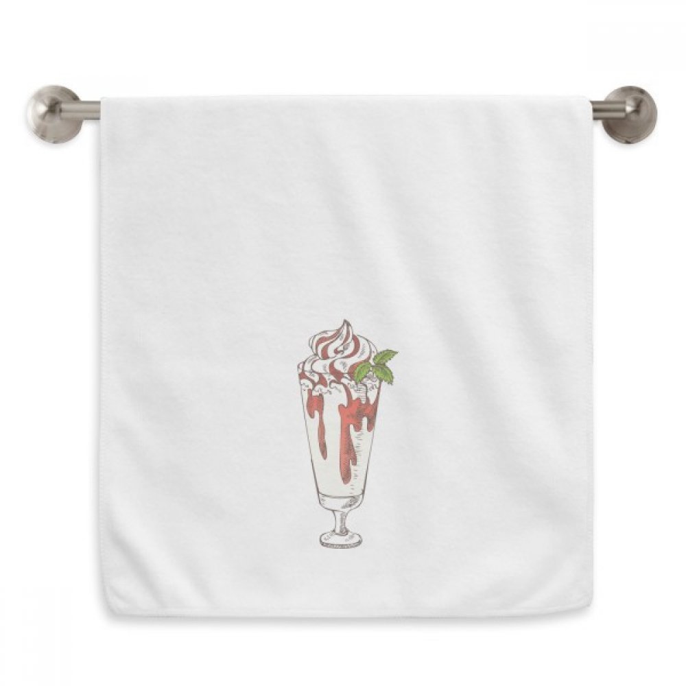 Diadème et Feuilles Rouge Serviettes Moelleuses Blanches