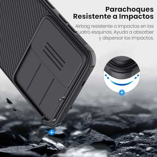 Image of Nillkin for Galaxy S25 Plus Case, [Camera Protection] with Slide Camera Cover, Slim Stylish Protective Case for Samsung Galaxy S25 Plus 5G 6.7 inch-Black