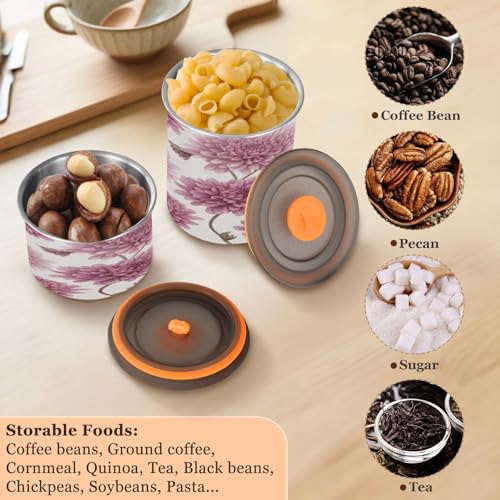 Envase hermético para café acero inoxidable 900ml rosa miniatura 5