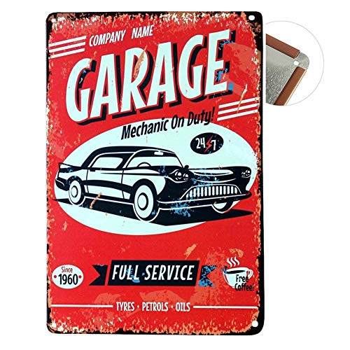 Sícle Circle Colorfast Vintage Metal Sign 7.87" x 11.81" estaño Sign