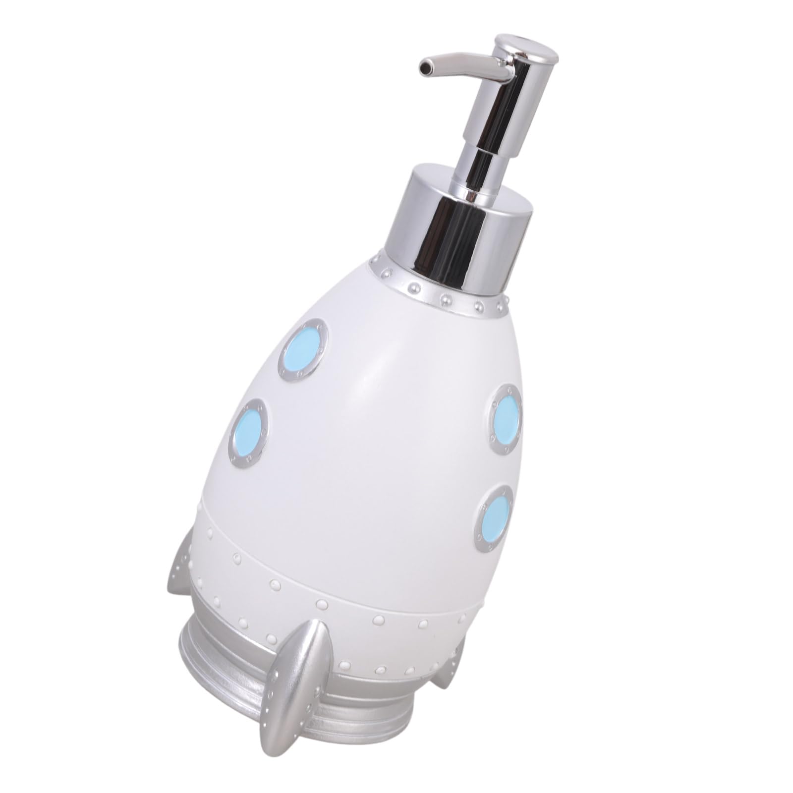 Rockets Design Refillable Soap Dispenser Pumps Bottle 400ml Strong Soap Dispensers Bottle for Sink Countertops Coated Bathroom Accessories