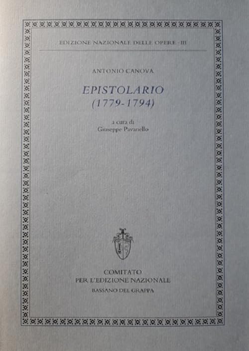 Epistolario (1779-1794) livre de correspondance historique broché en italien