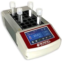 Boekel Scientific Mini Lab Dry Bath Incubator with Touch Screen, Digital Programmable Single Aluminum Block Laboratory Heater LED Display, 24 x 1.5ml Heating Block, Timing Control,115002 120V