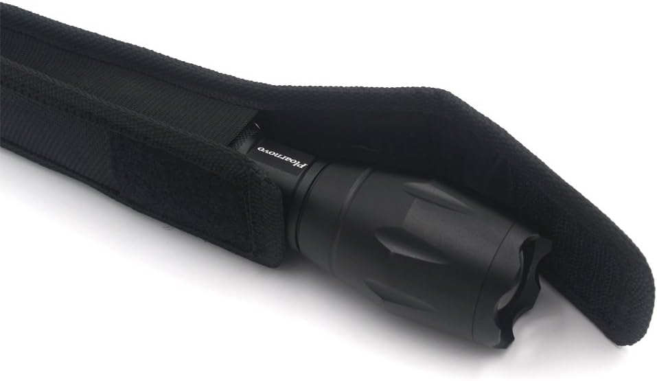 2Pcs Flashlight Holster Pouch Holder for 5"-7" Flash Light,Tactical Flashlight Holster