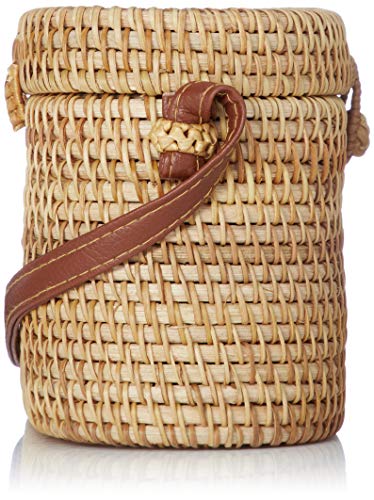 EARTH MADE(アースメイド) Rattan Shoulder Bag Oval 47-40863