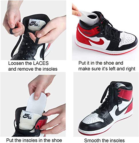 Comfowner Shoe Shields Crease Protectors Toe Box Decreaser Prevent Shoes Crease Indentation Anti-Wrinkle Shoes Creases Protector Men\'s 7-12/ Women\'s 5-8(4pair)