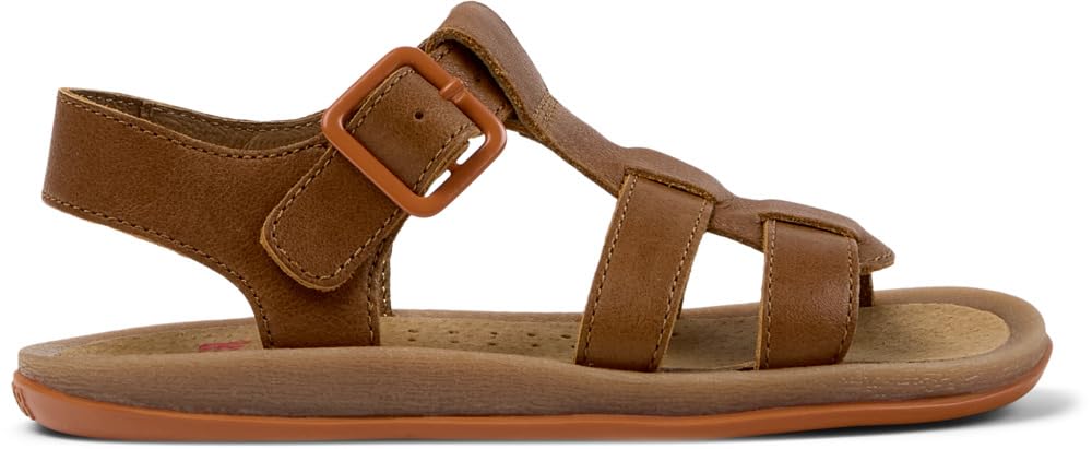Camper - Bicho K800617, Sandalia con tira en T Chico, Medium Brown 002,