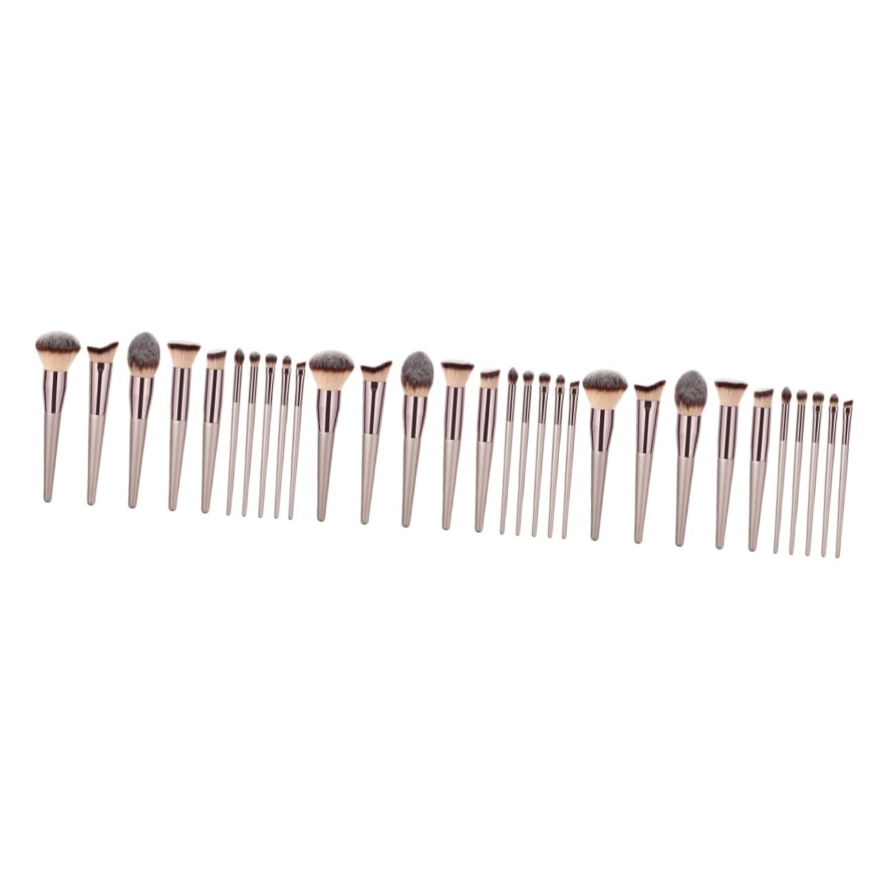 30 Pz Set Di Pennelli Per Il Trucco Pennelli Spettrali Pulire i Pennelli Per Il Trucco Pennello Per Fondotinta Tecniche Reali Pennello Per Polvere Lana Di Nylon Spazzola Occhi