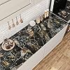 VaryPaper Black Gold Marble Vinyl Wrap for Kitchen Worktop 60cmx400cm Glossy Marble Effect Wallpaper for Living Room Bathroom Waterproof Sticky Back Plastic Fablon for Kitchen Cupboards Shelf Liners #2