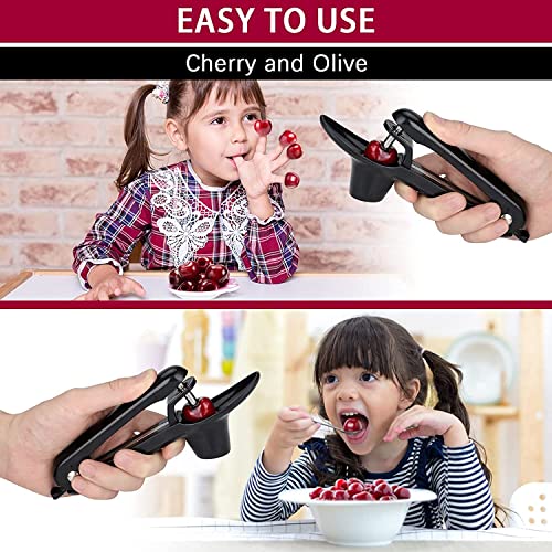 Tenlary Cherry Pitter - Heavy-Duty Olive And Cherry Pitter Corer Tool With Space-Saving Lock Design thumb #4