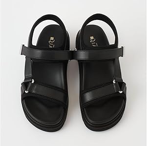 ダイアナプラスサンダル　ブラック　厚底　スポーツサンダル プラスダイアナ】夏のお出かけにぴったり！SPOSAN COLLECTION
