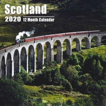 Mini Calendar 2020 7x7 Scotland: High Quality Photos Small Calendar With Inspirational Quotes each Month